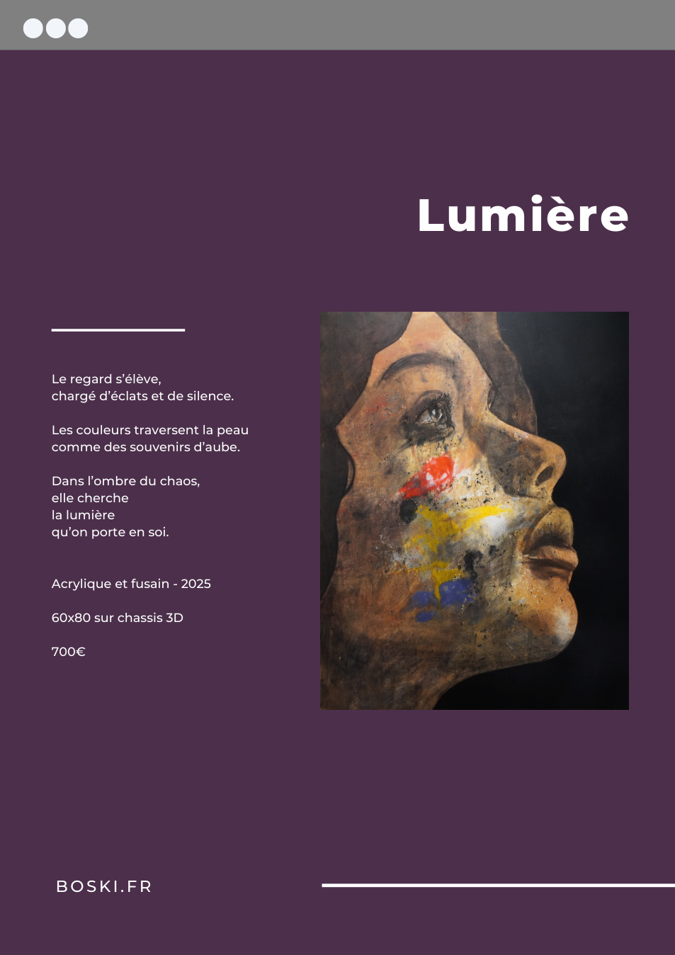 Lumière, série Du Chaos
