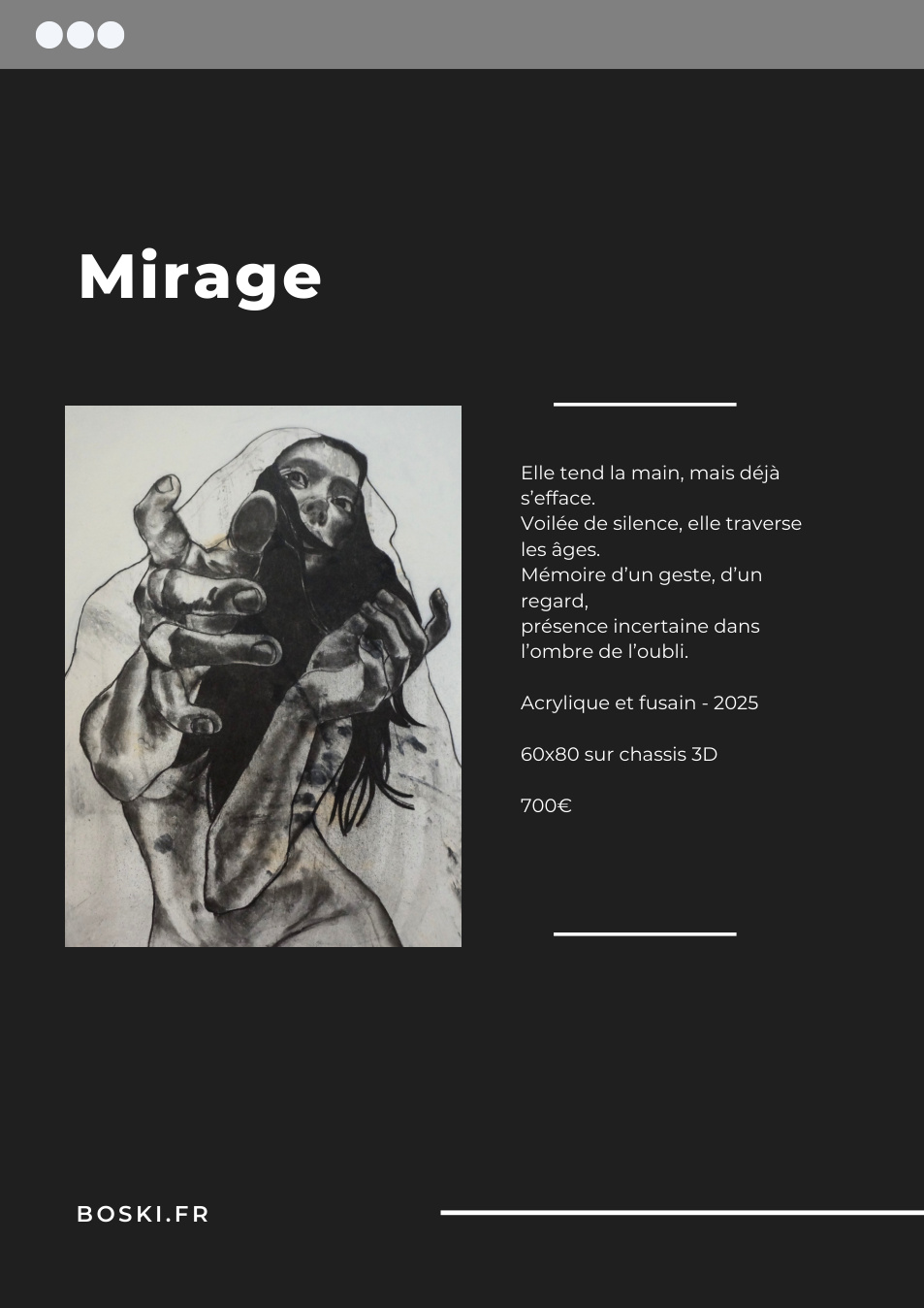 Mirage, série Traces de mémoire